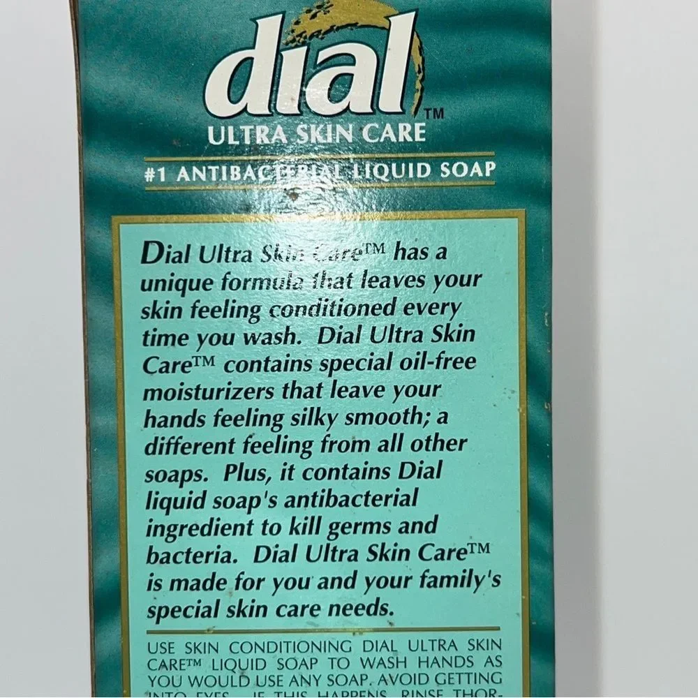Discontinued Dial Antibacterial ~ Ultra Skin Care ~ Skin Conditioning Hand Soap